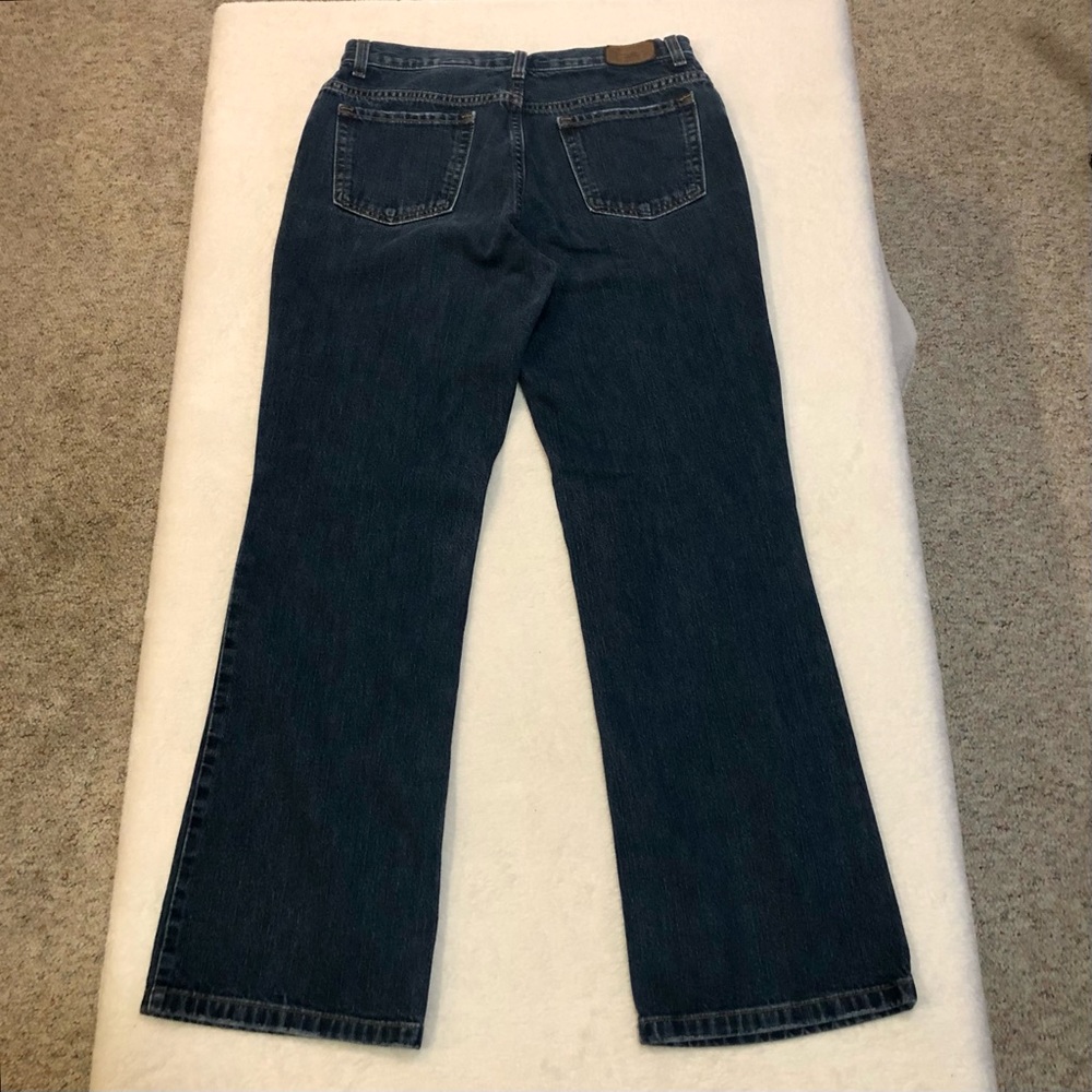Eddie Bauer Darker Wash Straight Leg Jeans Size 10 Regular - Picture 3 of 5
